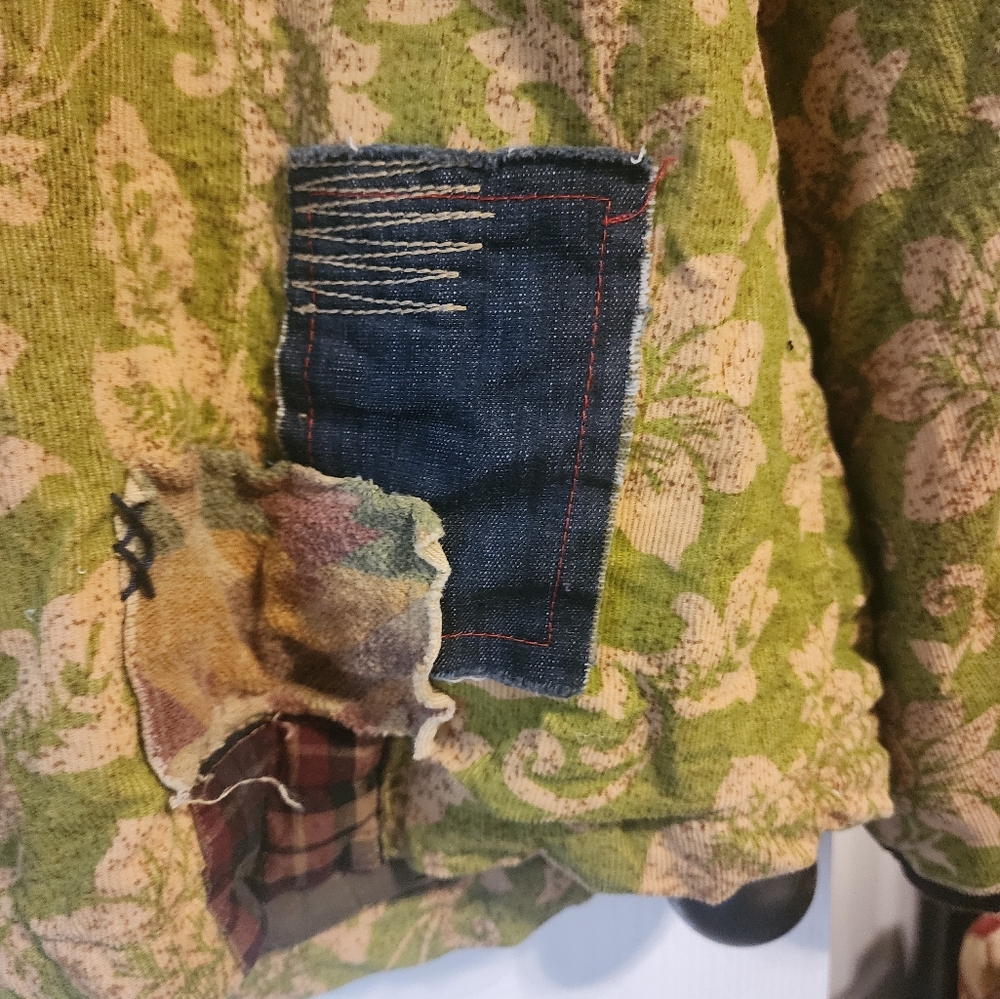 Double D Ranch Green Patchwork Jacket - Picture 12 of 15